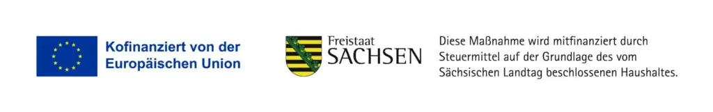 Förderlogo EFRE und ESF des Freistaates Sachsen und der Europäischen Union